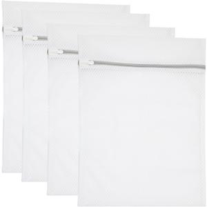 Set of 4 Mesh Laundry Bags, 12 x 16 Inches lingerie bags for washing delicates (4)