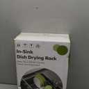 JASIWAY Dish Drying Rack in Sink, Expandable Stainless Steel Dish Drainers for Kitchen Counter, Dish Dryer Rack for Inside Sink, Over The Sink Dish Racks with Utensil Holder, Silver