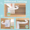 12 Pack Baby Proofing Cabinet Locks, Baitiny Child Proof Upgraded Adhesive Drawer Latch Locks, Invisible No Drilling 12 Piece Child Safety