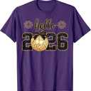 New Year's Eve Hello 2026 Happy New Year 2026 Disco Ball T-Shirt M