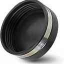 3962 Flexible PVC Pipe Cap with Stainless Steel Clamps, 4", Black (4" Inner and 4-1/2")