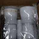 Shower Curtain Rod 42-73 Inch White Shower Rod 7/8" Tension Curtain Rod Adjustable Curtain Rods No Drilling Shower Tension Rod Shower Curtain Tension Rod for Bathroom Windows Doorways