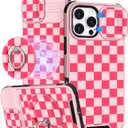 Buleens for iPhone 16 Pro Case 6.3 Inch - with Ring Stand & Camera Cover Aesthetic Cute Designed for Women Girls Pretty Unique Kawaii Girly Phone Case for iPhone 16 Pro Compatible with Magsafe