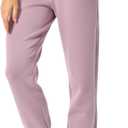 Colorfulkoala Women's High Waisted Ultra Soft Velvra Modal Joggers Running Sweatpants Casual Lounge Pants with Pockets (Elderberry)