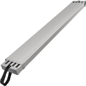 VEVOR Aluminum Telescoping Work Plank, 9-15FT, 500lbs Capacity, 12.5 inch Width, Scaffolding Plank with Skid-Proof Platform Scaffold Ladder Accessory