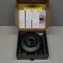 Shower Trim Kit Replacement for 17 Series, Shower Cover Plate with Handle, Matte Black(Valve& Catridge Not Inclued)