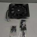 6 Inch Slim 650CFM Radiator Cooling Fans Universal Slim Pull 12V 80W Direct Replacement Electric Fan with Mount Kit