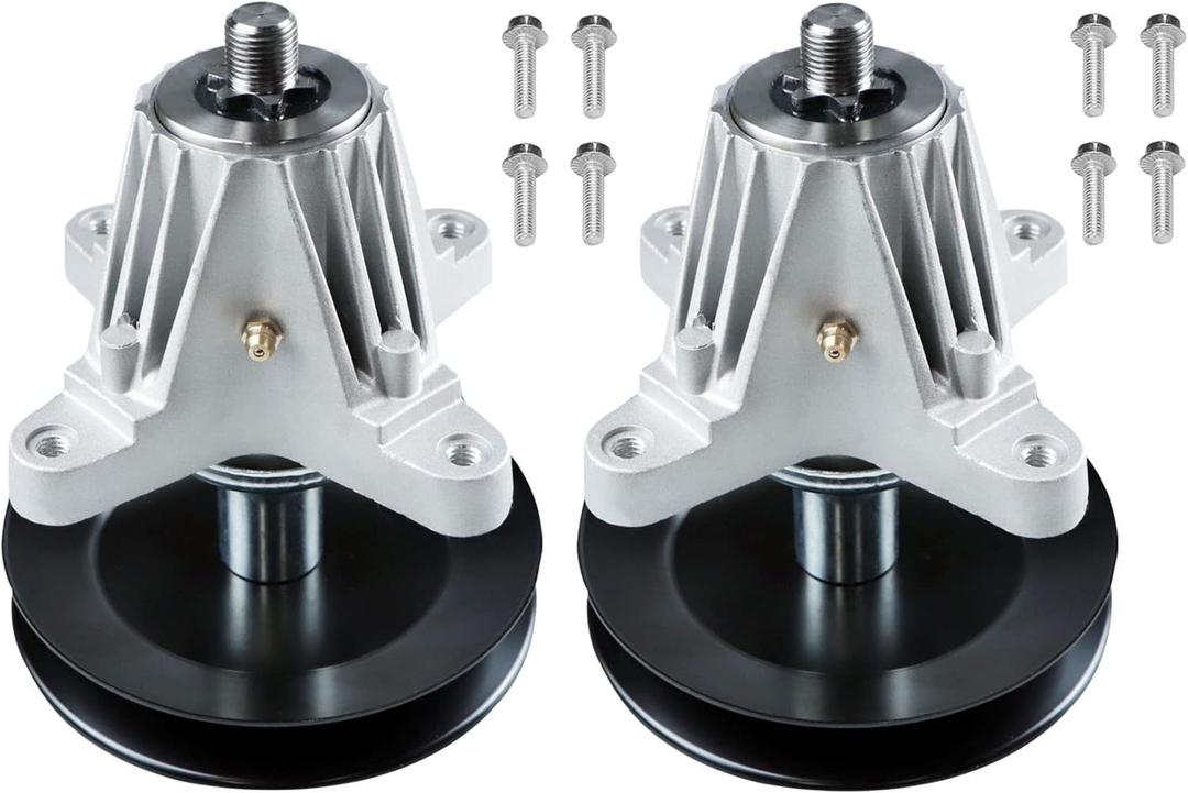 2PCS Spindle Deck Assembly with Pulley for Cub Cadet MTD Troy Bilt 618-06978 918-06978 54" Deck Mower