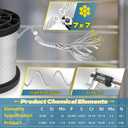 316 Stainless Steel Cable, 200FT 1/32IN Wire Rope with 50Pcs Aluminum Sleeves Stops, for String Lights Hanging, Clotheslines, Trellis Wire