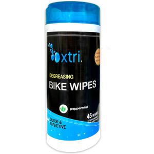 Xtri Bike Wipes - 45 Degreasing Wet Wipes Safe Natural Peppermint - by Jasmine Seven