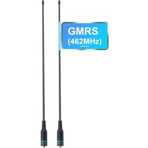 TIDRADIO TD-771 GMRS Radio Flexible Whip Antenna (2 Pack, 462-467MHz, 15.15 inch) for BAOFENG Radio GM21, TD-H8, TD-H3 Plus, UV-5G Plus Mini, GM-15 Pro, UV-9G GMRS Walkie Talkie, SMA-Female