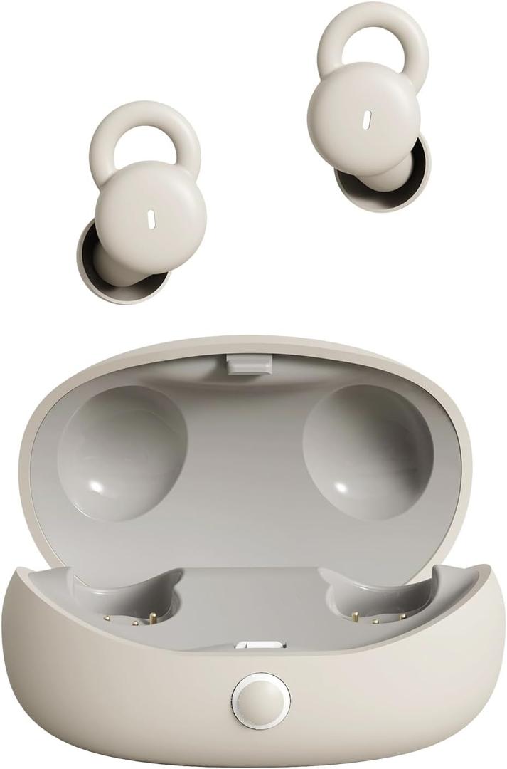 Sleep Pro, Small Design for Side Sleepers Comfortable Sleep Earbuds Noise Blocking Headphones for Sleeping, App Control, Bluetooth Invisible Sleeping Ear Buds (Sleep Pro APP)