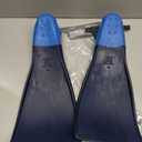 Sporti Adult-Kids Long Swim Fins, Floating Fin for Swimming & Snorkeling, Swim Flippers for Training - NavyBlue - M 8-9 / W 9-10