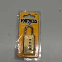 Master Lock Fortress Padlock, Set Your Own Combination Luggage Lock, 1-3/16 in. Wide, 627D,Gold