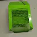 Metal Small Animal Feeder with Lid, Heavy Duty, Large Capacity Food Dispenser, Great for Rabbits, Guinea Pigs, Chinchillas and Other Small Animals. (4.6 inch, Green)