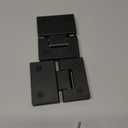 WANLIAN 180 Degree Glass Frameless Door Hinges,Frameless Shower Door Hinges, Heavy Duty 304 Stainless Steel Glasss to Glass Hinge Glasss Shower Doors Hinge Replacement Parts Black for 8-12 mm (2PCS)