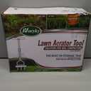 Lawn Aerator Coring Tool with Soil Core Tray, Manual Garden Plug Aerator for Grass Aeration, Yard Aerator & A Cleaning Tool for Compacted Soil, Lawn Care, 38,Chartreuse Handle, Patented