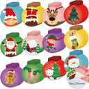 Cinrobiye 60 Pcs Christmas Mini Notepads Small Christmas Notepads Christmas Pocket Notepad Snowball Snowman Santa Claus Notepads for Xmas Party Kids Goodie Bag Stuffer Favor Supplies