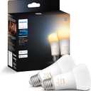Philips Hue Smart 60W A19 LED Bulb - White Ambiance Warm-to-Cool White Light - 2 Pack - 800LM - E26 - Indoor - Control with Hue App - Works with Alexa, Google Assistant and Apple Homekit