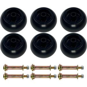 Lawn Mower Anti Scalp Deck Wheel Kit Compatible with Bad Boy 022-5234-98 Exmark 103-3168 103-4051 103-7263 1-603299 & Many Mower Deck Wheels Bore 5/8 Wheel Size 5-2.75"