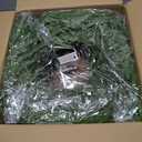 WBHome 18" Norfolk Pine Wreath for Front Door, Real Touch Artificial Green Wreath Greenery Realistic Holiday Decoration for Indoor Outdoor, 2 PCS