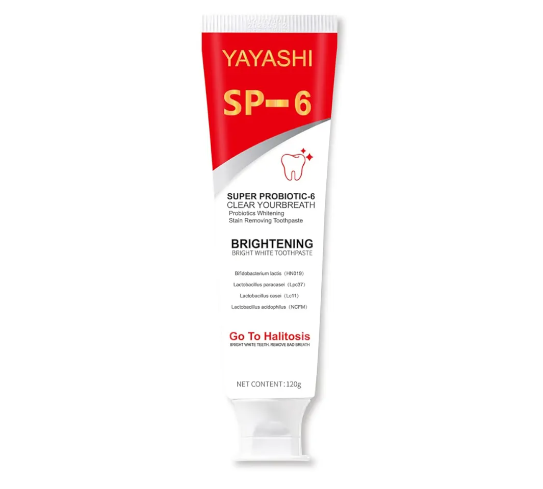 SP-6 Toothpaste, Ultra Whitening, Deep Cleaning and Fresh Breath, Fresh Breath, Stain Removing Toothpaste for Teeth Color Correcting (4Pcs-120g)