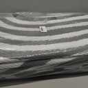 Vaukki Waterproof Outdoor Rug 9x12 Grey Striped Patio Mat