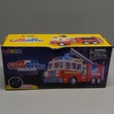 JOYIN LED Fire Truck Toy for Toddlers - LED Projections & Sirens, Bump and Go Fire Engine Trucks with Mode Switch & Volume Control, Kids Firetruck, Boy Toys, Christmas Birthday Gifts for Grandkids