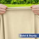 homing Rectangle Table Cloth Cover, Waterproof Polyester Elastic Fitted Tablecloth, Fits for 6 Foot Folding Tables, Washable Table Protector for Picnic, Camping, Outdoor (Champagne, 36" x 72")