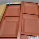 Ekena Millwork Lifetime Vinyl LP2S14X03500RD Standard Two Equal Panel Vinyls, Raised Panel Vinyl Shutters, w/Installation Shutter-Lok's & Matching Screws (Per Pair),14.75"W x 35"H, Burgundy Red