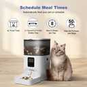 ANDOLL HOME Automatic Cat Feeder, 4L Cat Food Dispenser with 10s Voice Recorder, Pet Feeder up to 8 Meals per Day, Timed Dog Feeder with Dry Food Sealed Ring