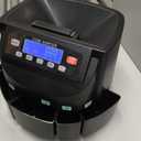 USD Coin Counter Machine with LCD Display,Coin Sorter and Wrapper Machine,Sorts 1￠5￠10￠25￠$1 up to 300 Coins/min,2000-coin Capacity,Business Grade,5 Bins&5 Tubes,Automatic Wrapper (Matte Black)