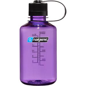 Nalgene 16 oz Narrow Mouth Water Bottle | Slim Cup Holder Size, BPA-Free, Durable & Leak Proof, Lightweight Travel Bottle, Purple