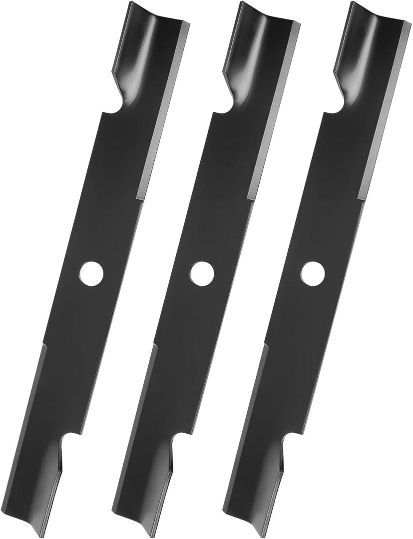 Keycci 103-6403 Hi Lift Mower Blade Compatibles with Ex Mark L Azer Z 60 Inch Deck, 103-6403-S Heavy Duty Mower Blade for Ex Mark L Azer Z XP AS XS E-Series S-Series, 3 Pack