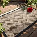 BEHERO Front Door Mat Indoor Outdoor Entrance, 36" x 24" Welcome Mat for Entryway, Stain and Fade Resistant, Heavy Duty Absorbent Door Mat, Non Slip Door Mats Outside, Entry Doormat, Beige