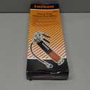 Lnchett Grease Gun with Quick Release Coupler, 9000 PSI Professional Heavy Duty 14 oz Pistol Grip Grease Gun with 18 Inch Spring Flex Hose, 1 Extension Rigid Pipe and1 Sharp Nozzle Included