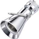 Enhon 2 Setting Pivoting Single Spray Shower Head with Shut Off Valve, Replacement for 52650-PK Compatible with Delta Shower, 2.5 GPM Brass Water Saving Shower Head 1 5/8" Diameter Spray Face(1 Pack)