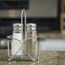 Salt and Pepper Shaker Set with Rack