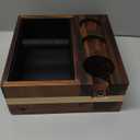 Espresso Knock Box With 54mm Tamping Station For Breville Espresso Accessories Adjustable Portafilter Height, Detachable Coffee Dump Bin (4in 1)