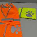 2 Pieces Dog Reflective Vest Adjustable Dog Safety Service Vest Pet High Visibility Apparel for Hunting Outdoor Activities Walking at Night(M,Orange, Fluorescent Yellow)