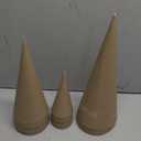 Ceenna 24 Pcs Paper Mache Cones Open Bottom Cardboard Craft Cones for Christmas Tree DIY Gnomes Ornament Multiple Sizes Decorations DIY Art Crafts 13.8x5, 9.8x3.9, 5.9x2.75 Inch