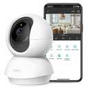 Tapo TP-Link 2K Pan Tilt Security Camera for Baby Monitor, Dog Camera w/Motion Detection, 2-Way Audio Siren, Night Vision, Cloud &SD Card Storage (Up to 256 GB), Works with Alexa & Google Home (C210)