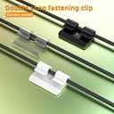 3 x NadaShop AWG3 (7MM) Outdoor Clear Light Clips, 25PCS Lights Hooks, Brick Clips, Pegs for String, Outside Hangers, Garland Straps, Double Cable Clamps, Transparent Sticky Clasps, Christmas Light Clips