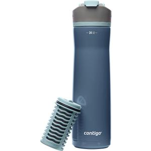 Contigo Clybourn Chill Stainless Steel FreeFlow Filter Water Bottle 2 Pack