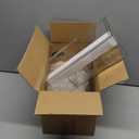 SIMPLEMADE 2 Pk Clear Tea Bag Organizer - Tea Box Divided Storage Container Box with Hinge Lid for Kitchen Cabinet, Countertop, Pantry, Hold Coffee Pods, Seasoning Packets, Condiments (Set of 2)