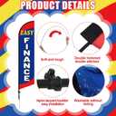 Remagr 4 Sets/ 8 Pcs Used Cars Flag Pole Kit 15 ft Second Hand Cars Dealer Flags Set Includes 4 Pole and 4 Flag Car Dealership Supplies Finance Pre Owned(Bright Color)