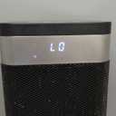 Dumos 24inch Space Heaters for Indoor Use, Portable Heater with 3 Light Colors, Adjustable Thermostat with Remote, Tip-over Protection Up to 95F, 60Oscillation (New Black)