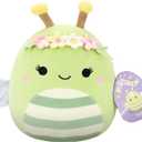 Squishmallows Original 14in Sybil The Green Bee with Flower Crown  Official Jazwares Easter Plush (Large)
