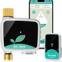 QUOBAS WiFi Sprinkler Timer with Brass Inlet & Outlet, Smart Water Timer for Garden Hose with APP Remote Control, Manual Watering, Rain Delay Watering, for Lawn, Garden