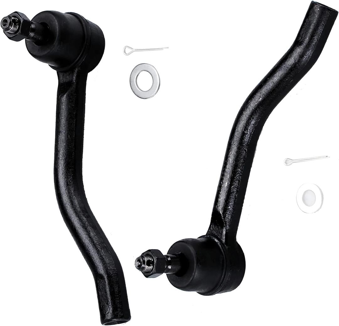 2pc Front Outer Tie Rod End Kit ES800357 ES800358 for Nissan Maxima 2009-2014 & 2016-2018, Altima 2007-2013, Murano 2009-2012 FWD & 2013-2014, Steering Tie Rods for Infiniti FX37 2013, QX70 2014